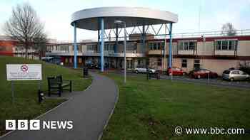 Evacuation training at crumbling concrete hospital