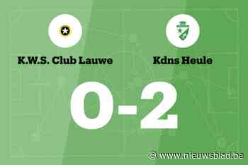 KdNS Heule wint het duel met WS Lauwe B en beslist in de eerste helft