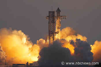 SpaceX catches Starship rocket booster in dramatic landing during fifth flight test