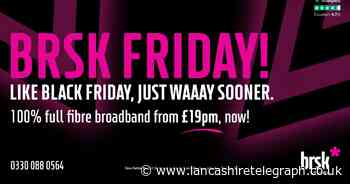Brsk brings Black Friday full fibre broadband deals to October