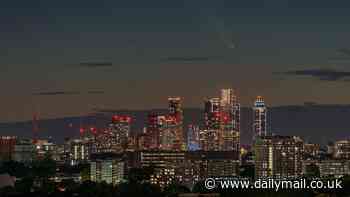 See you in 80,000 YEARS! Comet not seen since humans migrated to rest of the world from Africa is spotted above London in 'once in a lifetime' sighting