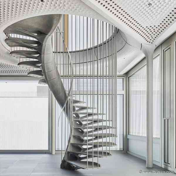 ETH Zurich explores novel fabrication method for light and reusable concrete staircase