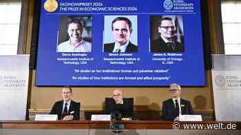 Wirtschaftsnobelpreis geht an drei Wohlstandsforscher
