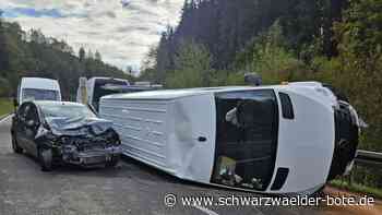 Unfall bei Sulz am Eck: Zwei Verletzte nach Frontalzusammenstoß auf L 358