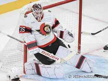 After Linus Ullmark misses practice, Senators recall Mads Sogaard