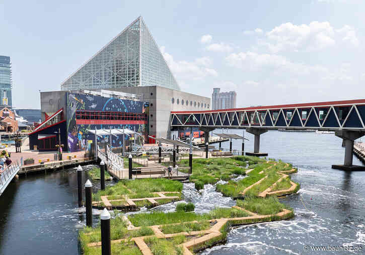 Frischluft fürs Hafenbecken
 - Wetland-Installation des Baltimore-Aquariums von Ayers Saint Gross