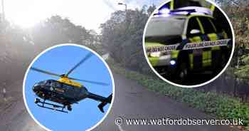 Driver hits ambulance and flees scene after speeding off from police