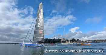 Solo sailor sets sail from Poole to train for round-the-world yacht race