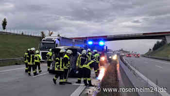 Unfall auf der A94 zwischen Heldenstein und Schwindegg