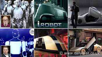 'I, Robot' director claims Elon Musk is STEALING his ideas - as he posts incredibly similar photos of his sci-fi creations and Tesla's