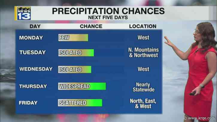 Cooler weather headed to New Mexico