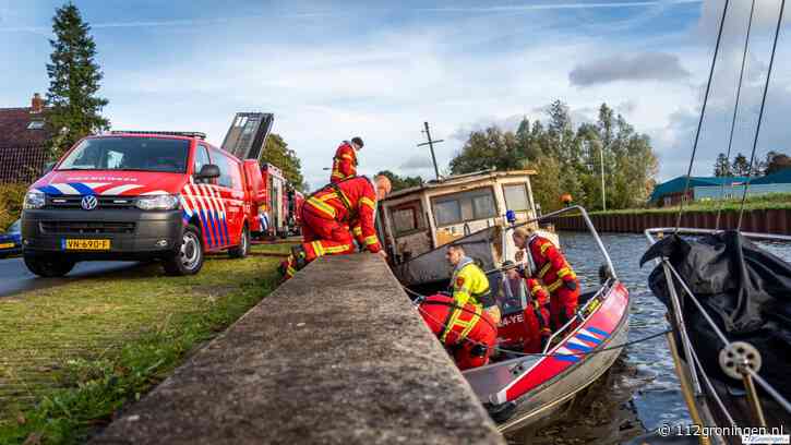 Brandweer uren lang bezig met een lekkend schip