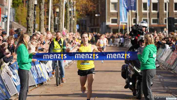 Winnaar wedstrijdloop 4Mijl is Nik Lemmink met 18.28 minuten, en bij de vrouwen Ineke van Koldam (21.14)