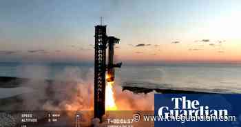 SpaceX lands Starship rocket in first test of giant robotic arms – video