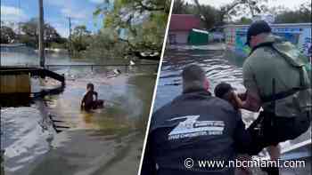 ‘Out of a castaway movie': Sheriff, deputy rescue 14-year-old from Tampa floodwaters after Milton