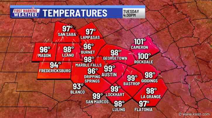 Oppressive heat to cooler-than-average high temps