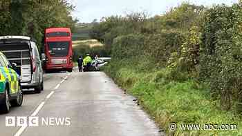 Boy sustains 'life-threatening' injury in bus crash