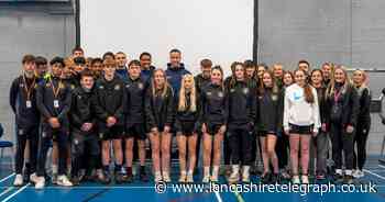 Footballers inspire students at Nelson and Colne College