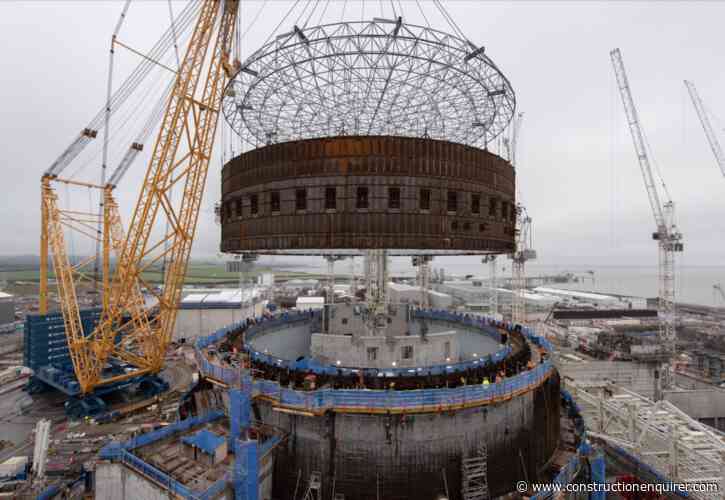 Hinkley Point second reactor unit build up to 30% faster