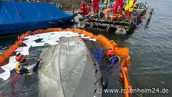 Motorboot kentert bei heftigen Sturmböen am Chiemsee – aufwändige Bergungsaktion