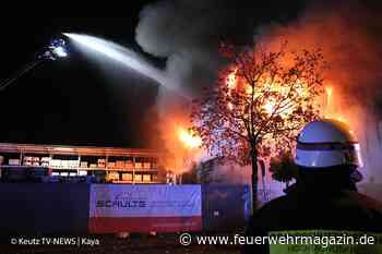 150 Einsatzkräfte kämpfen gegen Flammen