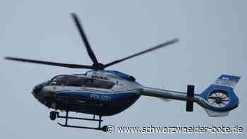 Ältere Frau vermisst: Polizeihubschrauber kreist eine Stunde über Bad Wildbad
