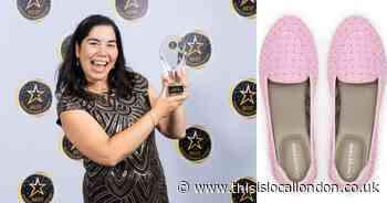 'Inspiring' mumpreneur who swapped heels for foldable shoes wins award