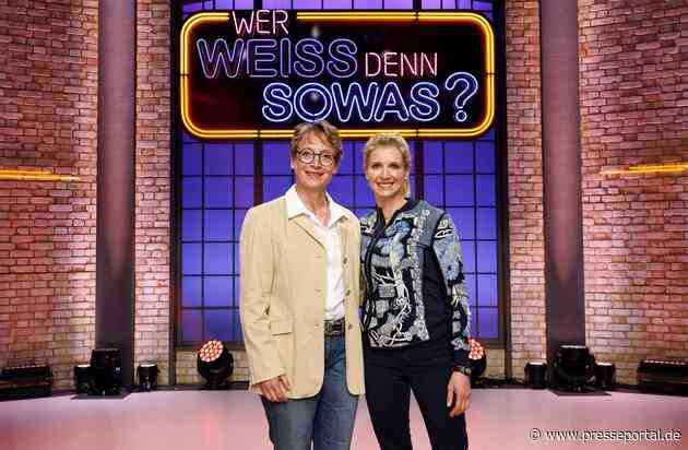 Hoch zu Ross: Die Olympiasiegerinnen Jessica von Bredow-Werndl / und Isabell Werth bei "Wer weiß denn sowas?" - Das Wissensquiz vom / 21. bis 25. Oktober 2024, um 18:00 Uhr im Ersten