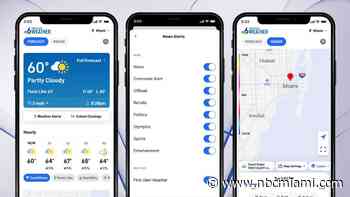 Redesign alert! NBC6 South Florida app has a new, customizable weather section