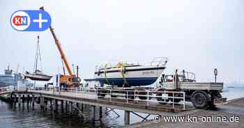Kiellinie in Kiel für Aufslippen gesperrt: Segelboote haben Vorfahrt