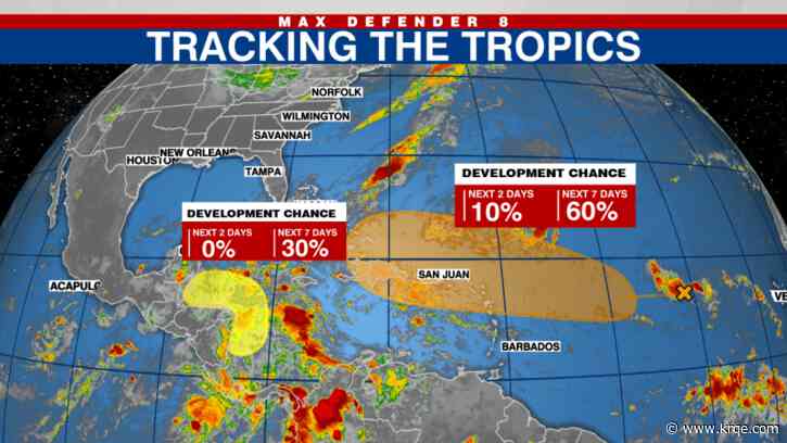 NHC monitoring 2 disturbances in the Atlantic and Caribbean | Tracking the Tropics