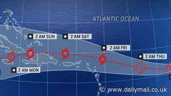 Caribbean islands put on hurricane alert as experts say storm Nadine WILL hit this week - raising alarm for Florida