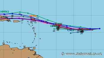 Spaghetti models reveal tropical storm Nadine's chances of hitting the US