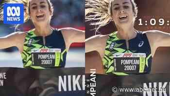 Nike-sponsored Melbourne Marathon apologises after sharing photo of winner with Asics logo edited out