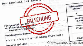 Gefälschte Steuerbescheide im Umlauf