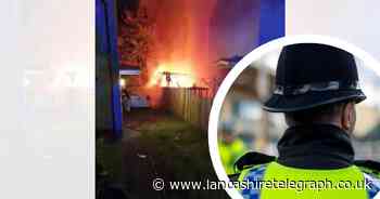 Garage fire 'being treated as arson' as police launch investigation