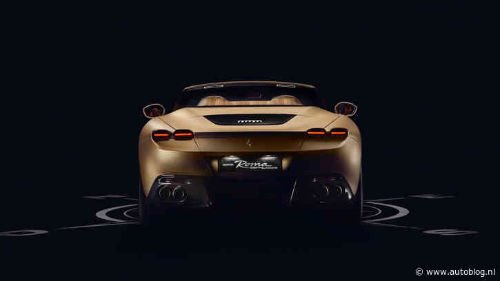 Ferrari Roma met hout is smullen geblazen