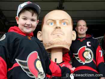 Why a huge Daniel Alfredsson bobblehead figure is for sale in Ottawa