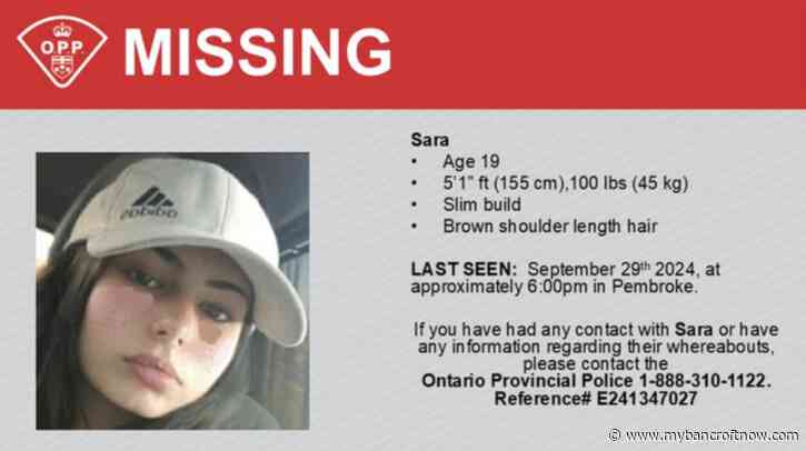 Missing: OPP looking for woman last seen in Pembroke 