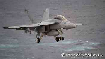 Boeing jet with two Navy personnel on board crashes during training exercise in Washington- sparking frantic search