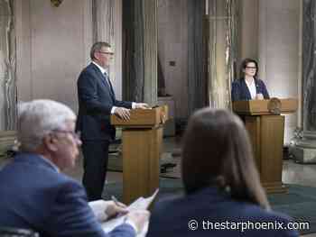 Sask. Party's Moe, NDP's Beck face off in televised election debate