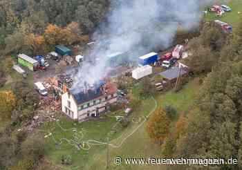 Dach durch Explosion weggesprengt