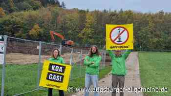 Proteste bei Arbeiten an der Bohrstelle 