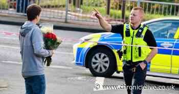Floral tributes placed near the scene of Benwell explosion as second death confirmed
