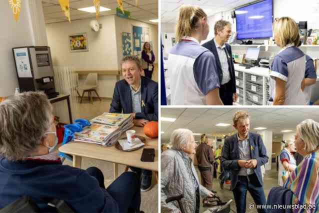Frank Deboosere brengt bezoek aan oncologiepatiënten in Liers Heilig Hartziekenhuis: “Het doet deugd”