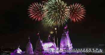 Spectacular fireworks across North London for Diwali and Bonfire Night