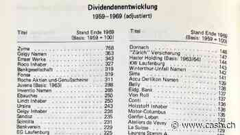Diese Schweizer Unternehmen zahlten schon 1960 Dividenden