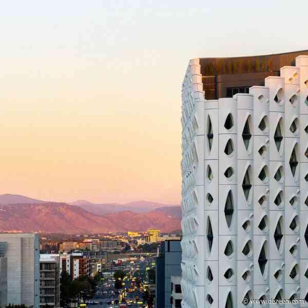 Studio Gang wraps hotel in perforated facade informed by Aspen trees