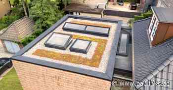 Glasolux: Oberlichter für modernen Anbau eines Rotklinker-Altbaus in Blankenese
