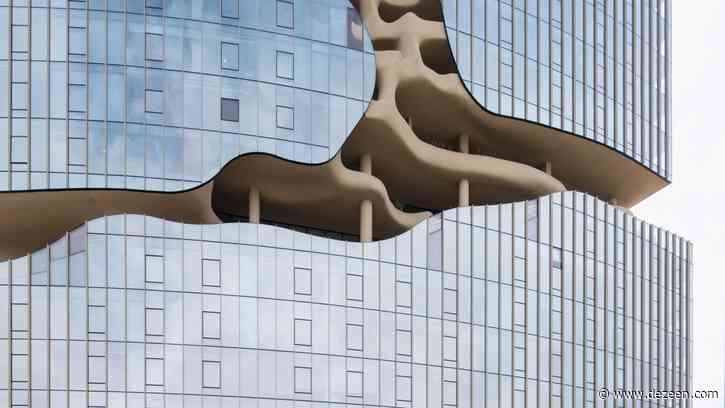 Dezeen Agenda features a "cracked open" apartment block by MAD Architects